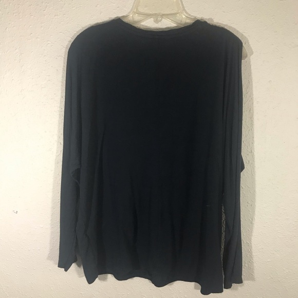 Banana Republic Black 3/4 Dolman Open Sleeve T-Shirt size L - Picture 8 of 9